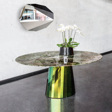 Load image into Gallery viewer, Pli dining table with marble top