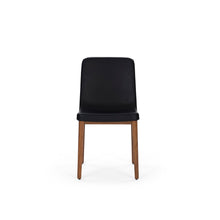 Load image into Gallery viewer, Sedan Chair - Walnut - Black Leather