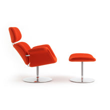 Load image into Gallery viewer, Tulip Armchair - Red With Footstool
